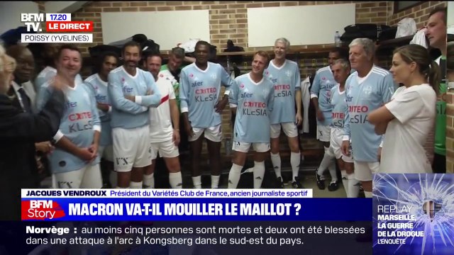 Match du Variétés Club de France: Jacques Vendroux annonce le 11 de départ