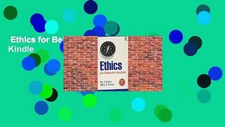 Ethics for Behavior Analysts  For Kindle