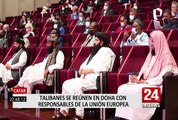 Talibanes se reúnen con representantes de Estados Unidos y UE en Doha