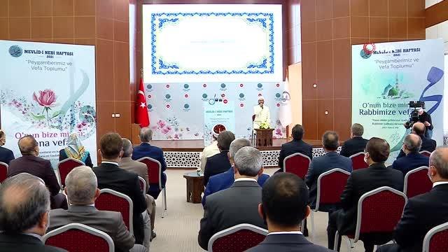 Diyanet İşleri Başkanı Erbaş: Amacımız milletimizin her ferdinin yüreğinde var olan Peygamber sevgisini daha da pekiştirmek