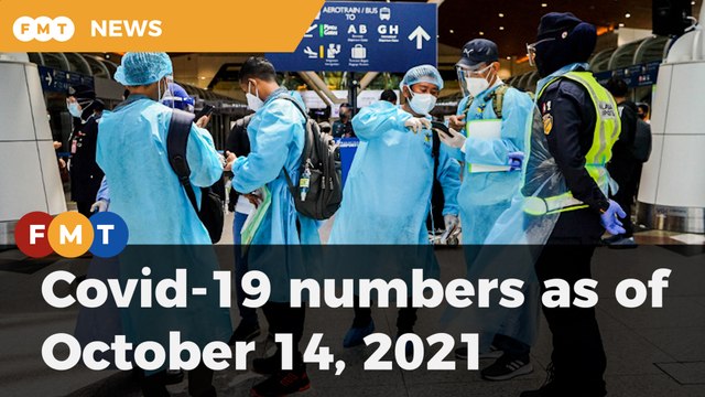 Covid-19 numbers as of October 14, 2021