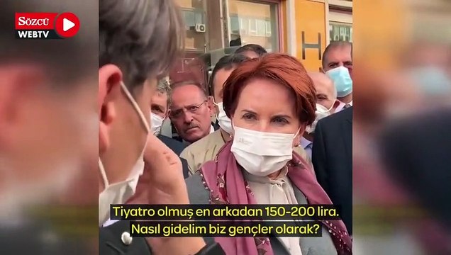'Üniversite okuyorum ellerime bakın' diyerek Akşener'e seslendi, gözyaşlarına hakim olamadı