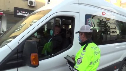 Kayseri'de okul servisleri denetlendi