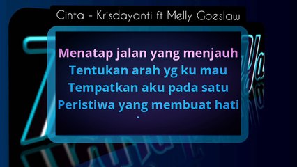 Cinta Krisdayanti ft Melly Goeslaw