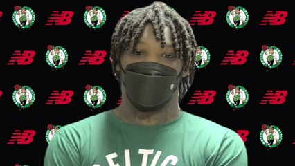 Robert Williams Says The Celtics "Miss Al & Jaylen" | Practice Interview 10-14