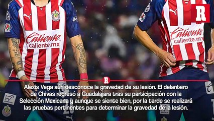 Alexis Vega se someterá a estudios para conocer gravedad de su lesión