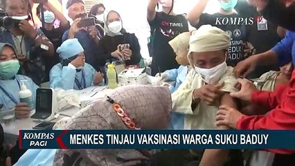 Descargar video: Didampingi Bupati Lebak, Menkes Budi Gunadi Sadikin Tinjau Vaksinasi Covid-19 Warga Suku Baduy