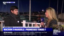 Emmanuel Macron à Marseille, un mois et demi après l'annonce du plan 