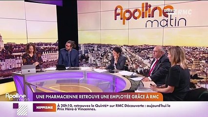 RMC s’engage pour vous : Une pharmacienne retrouve une employée grâce à RMC - 15/10