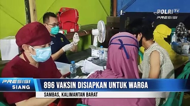 Polres Sambas Gelar Vaksinasi Massal Gunakan Vaksinasi Astrazeneca & Sinovac