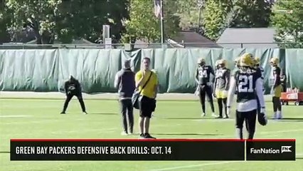 Скачать видео: Green Bay Packers Defensive Back Drills: Oct. 14