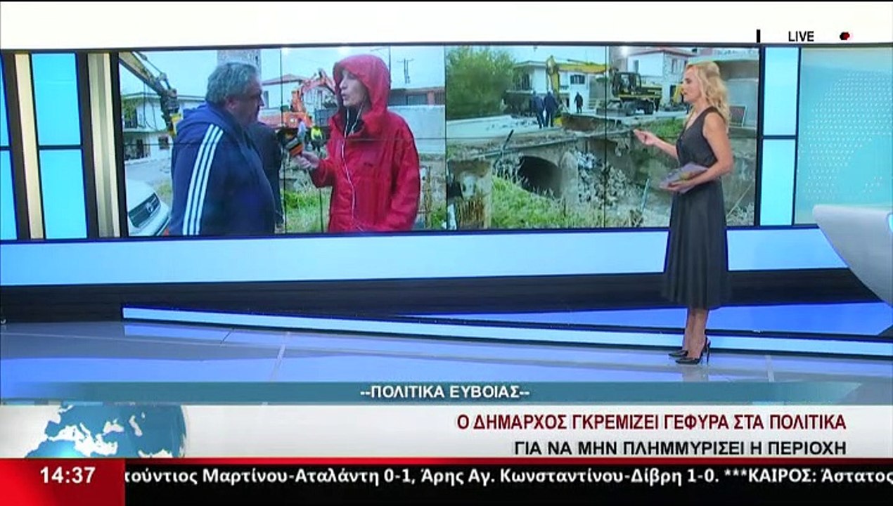 Ο Δήμαρχος Διρφύων Μεσσαπίων, Γ.Ψαθάς στο δελτί...