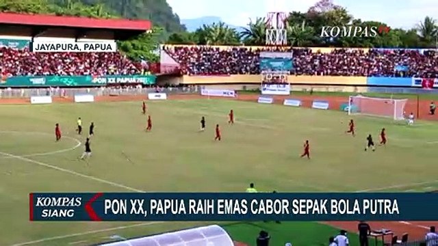 Papua Raih Medali Emas Cabor Sepak Bola Putra di PON XX