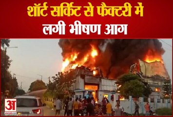 हरिद्वार: शॉर्ट सर्किट से फैक्टरी में लगी भीषण आग, वीडियो में देखें