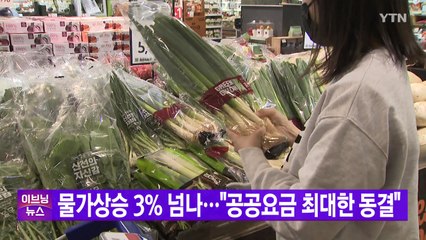 [YTN 실시간뉴스] 물가상승 3% 넘나..."공공요금 최대한 동결" / YTN