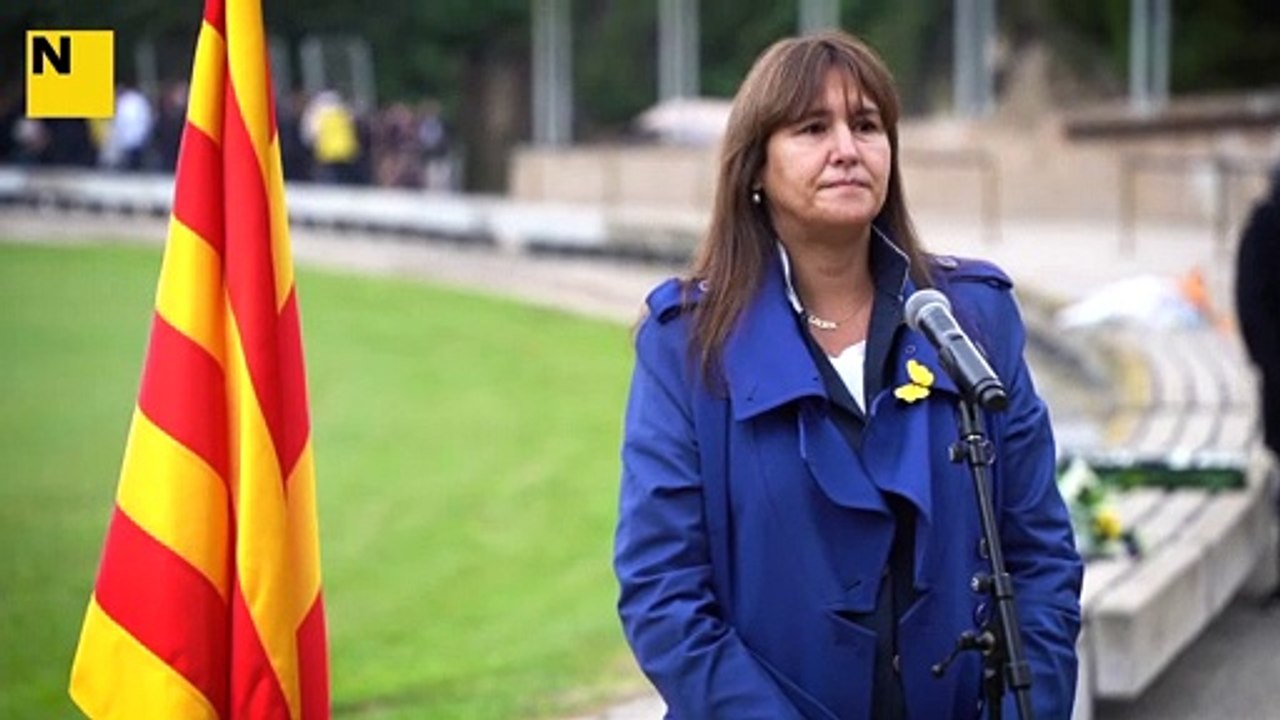 Laura Borràs: "Si amb l'assassinat de Companys Espanya s'endinsava en la negra nit del feixisme, amb aquests fets Espanya preserva en no voler ser un estat de ple dret".