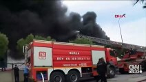 Bursa'da tekstil fabrikası yangını