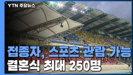스포츠 관람 최대 30%까지·결혼식 250명까지 가능 / YTN
