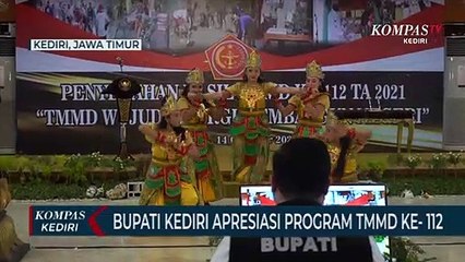 Bupati Kediri Apresiasi Program TMMD Ke-12
