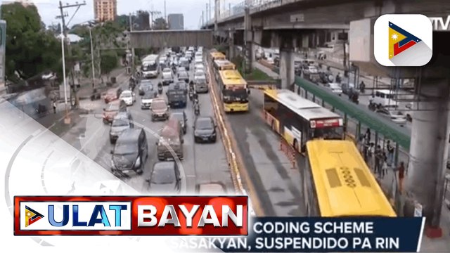 MMDA: Number coding scheme ng mga sasakyan, suspendido pa rin