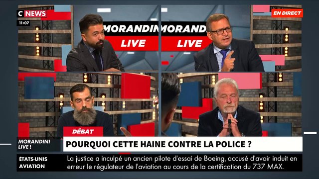 Vives tensions ce matin dans Morandini Live entre le gilet jaune Jérôme Rodrigues et des représentants de En Marche et des Républicains
