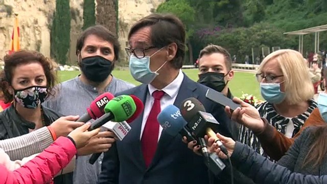 Autoridades catalanas conmemoran el 81 aniversario del fusilamiento de Lluís Companys