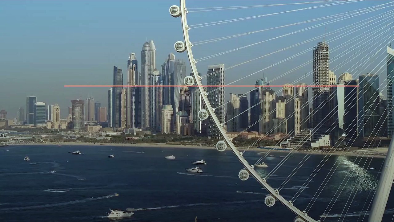 The world's largest observation wheel opens to...