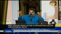 FTS 8:30 15-10: Pres. Maduro sends letter to Spanish king calling for historical truth