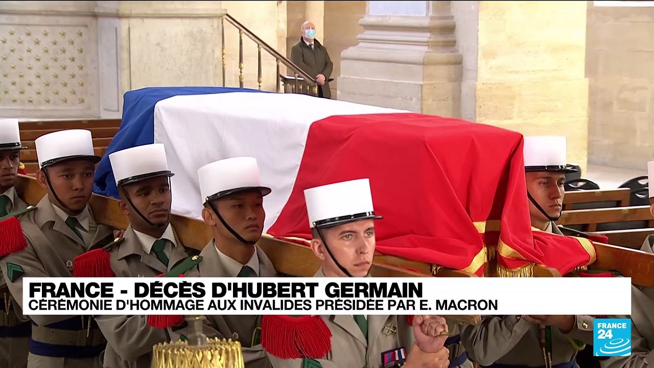 Hommage à Hubert Germain : Le cercueil du dernier Compagnon de la Libération arrive aux Invalides