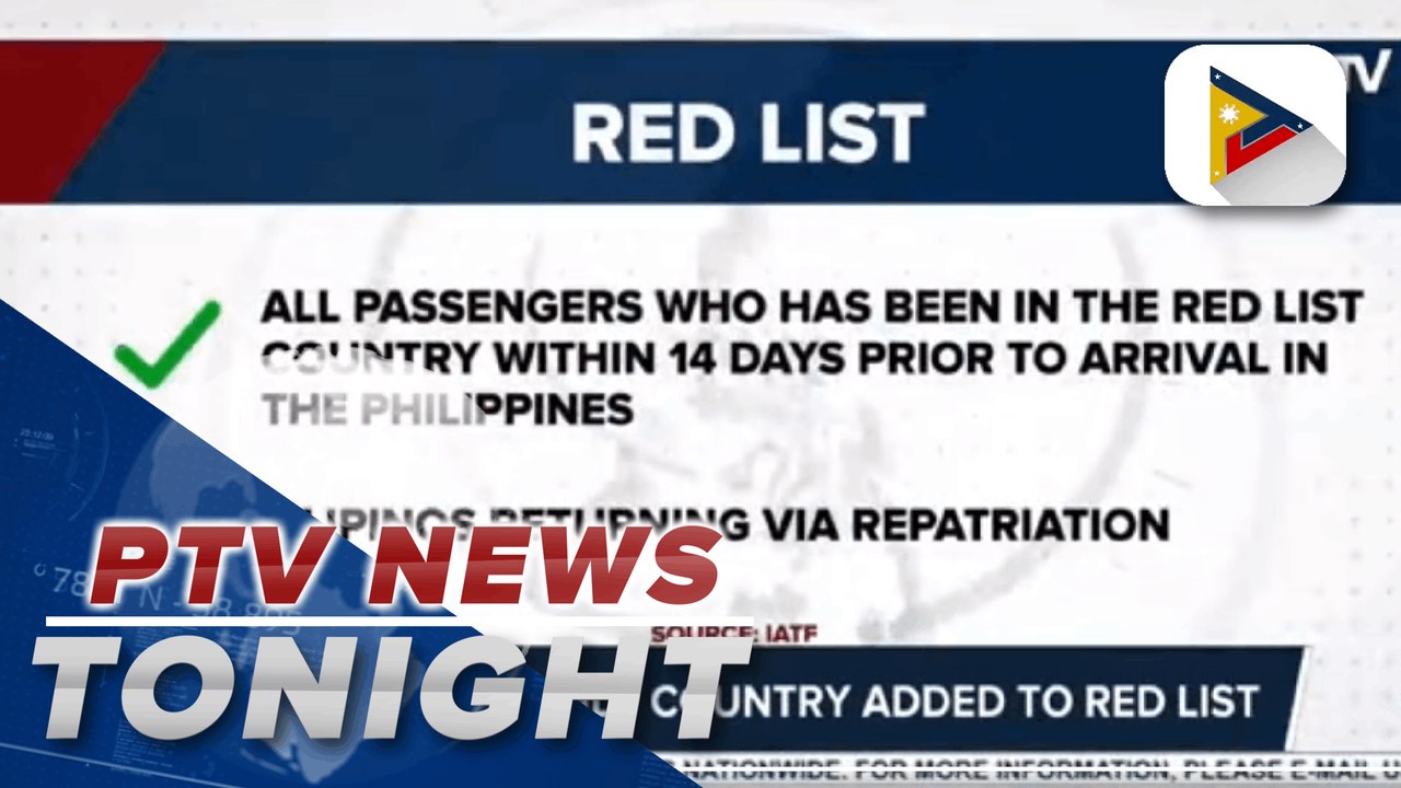 IATF releases latest Red, Green, Yellow List countries for October 16-31; Romania, only country added to Red List