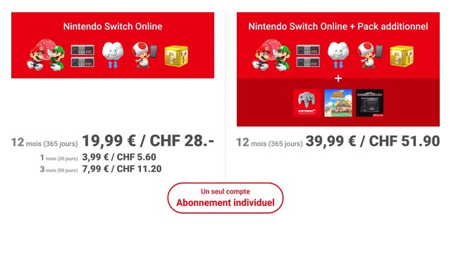 Nintendo Switch Online + Pack additionnel – Bande-annonce de présentation -  Vidéo Dailymotion