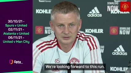 Solskjaer not daunted ahead of tough run of United fixtures