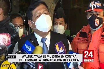 Ministro Walter Ayala: "La lucha contra el narcotráfico y el terrorismo es de manera directa"