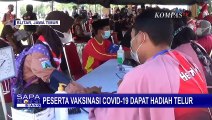 Peserta Vaksinasi Corona di Blitar Dapat Hadiah Telur