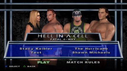 Here Comes the Pain Stacy Keibler(ovr 100) vs Test vs The Hurricane vs Shawn Michaels