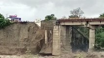 The scene of destruction in Uttarakhand, Haldwani's Gola bridge broken