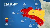 Coup de vent ce mercredi soir en Bretagne