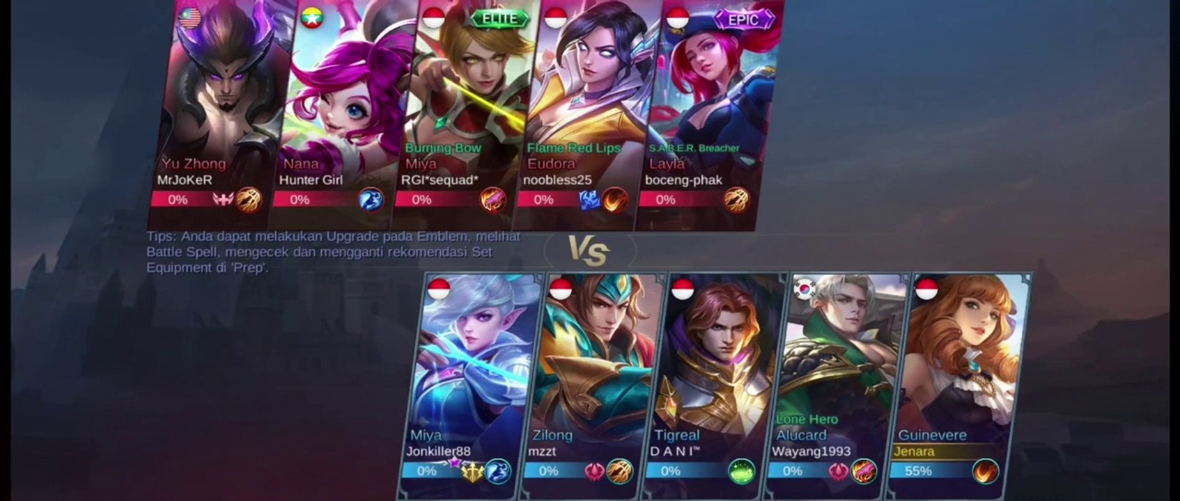 GUINEVERE BIKIN LAWAN SAMPAI SURRENDER  - MLBB INDONESIA