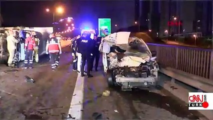 TEM Otoyolu'nda trafik kazası: 4 kişi yaralandı