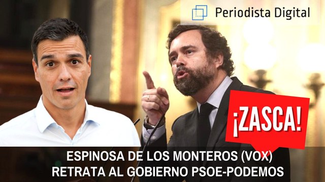 ¡Zasca! Espinosa de los Monteros (VOX) retrata al Gobierno PSOE-Podemos por sus mentiras