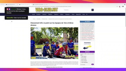 Débat autour des points et des divisions UCI