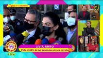 ¡Livia Brito pide el 40% de las ganancias de revista que demandó!