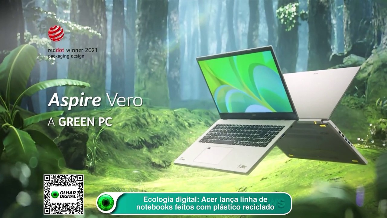 Ecologia digital Acer lança linha de notebooks feitos com plástico reciclado