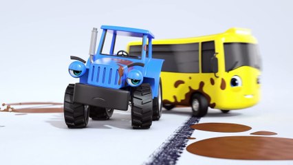 Stuck in the Mud - Go Buster the Yellow Bus | Nursery Rhymes & Cartoons | LBB Kids