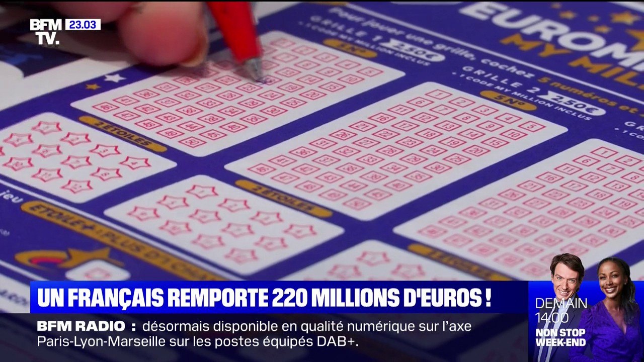 EuroMillions: un Français remporte le jackpot record de 220 millions d’euros
