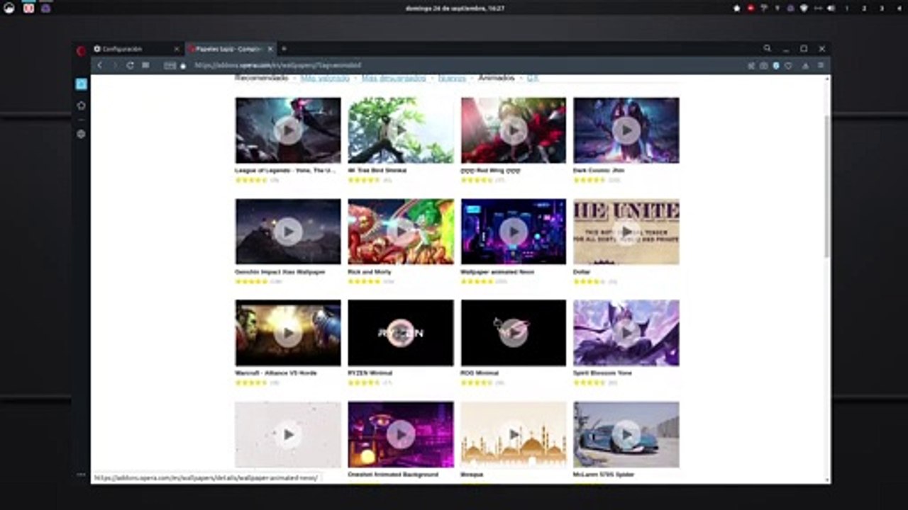 Truco 19 - Añade fondo animado a Opera
