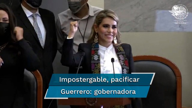 Nunca más un caso Ayotzinapa : Evelyn Salgado toma protesta como gobernadora de Guerrero