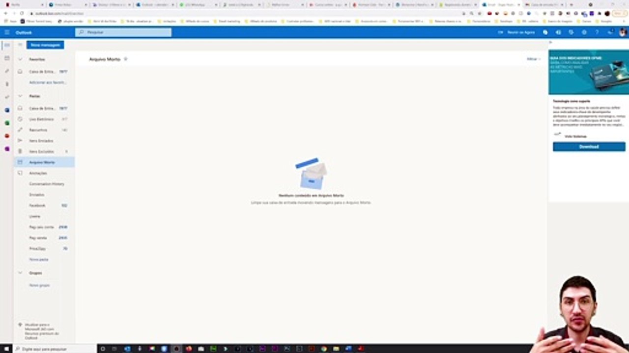 redirecionando hotmail para email corpoativo