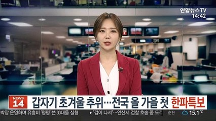 [날씨] 갑자기 초겨울 추위…전국 올가을 첫 한파특보