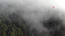 Kazdağları'nda bulut geçişleri görsel şölen sunuyor